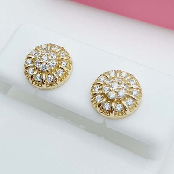 "925 Sterling Silver Cubic Zirconia Earrings, U19254621 - Picture 1 of 11